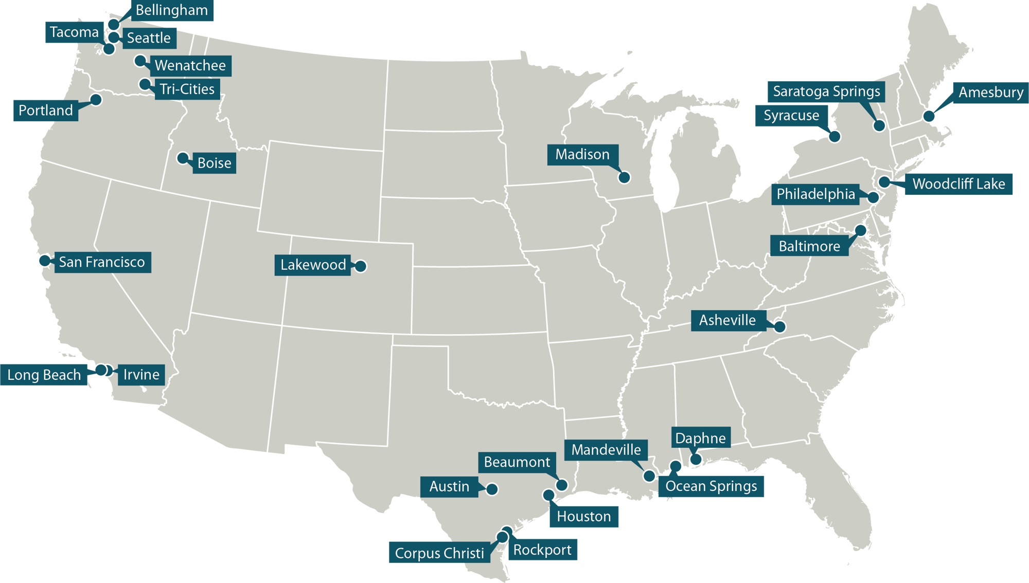 Anchor QEA Offices Map 2025